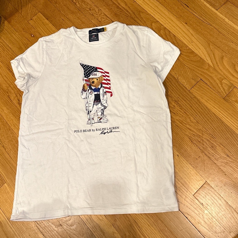 Ralph Lauren White team USA Short Sleeve Tee